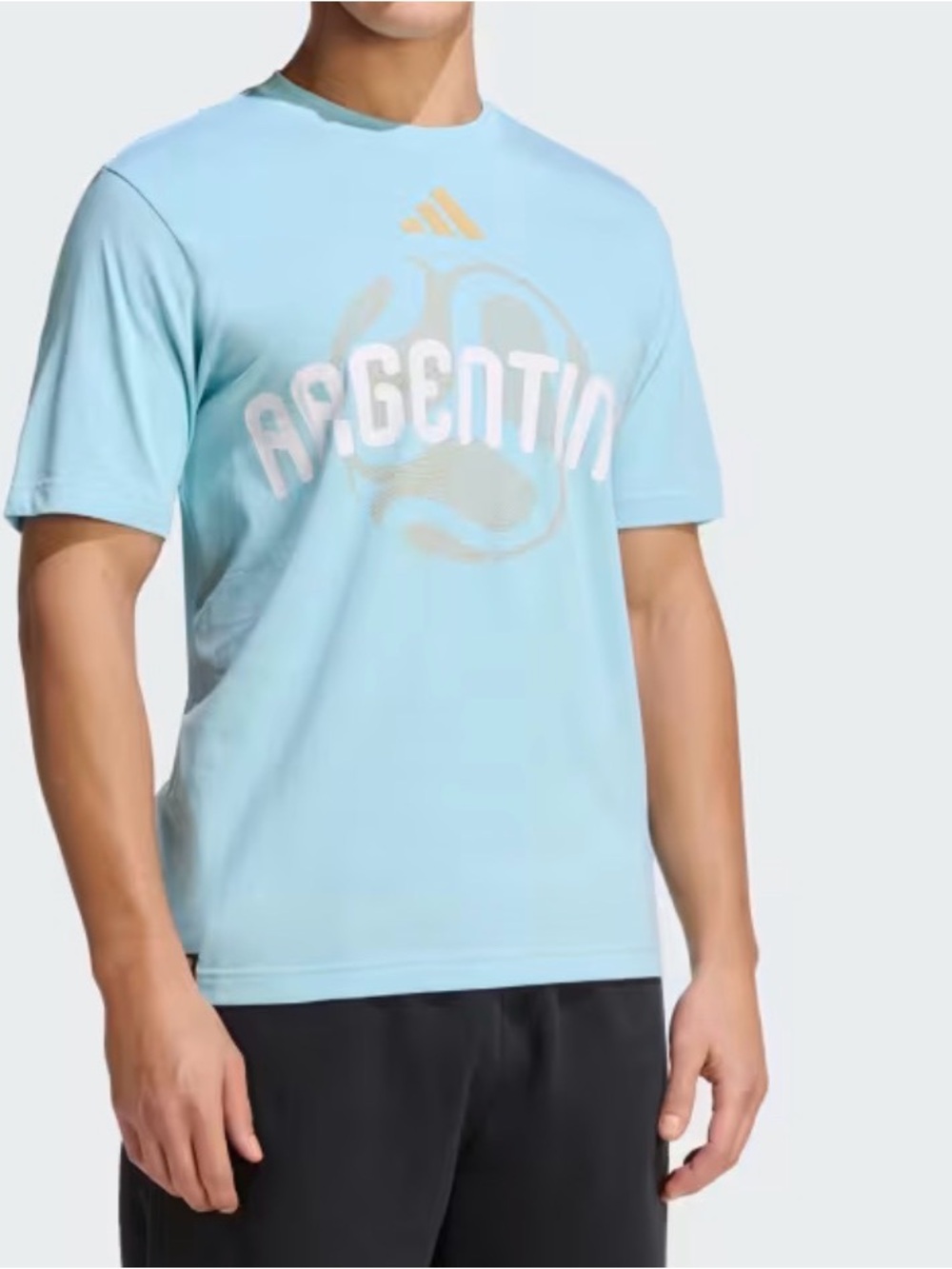 Adidas Argentina World Cup Men’s T-shirt Blue Size XL New